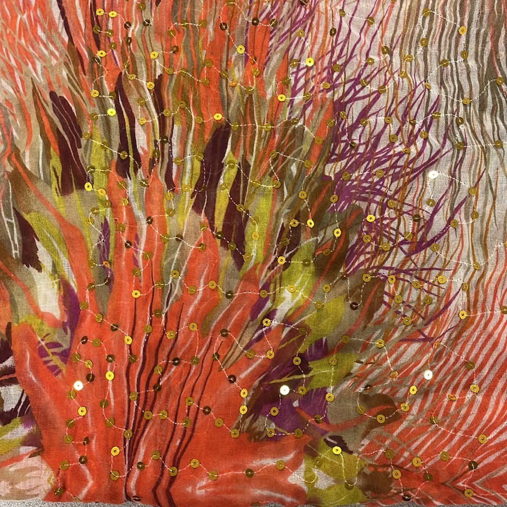 72” x 27” Sequin Detail Sarong - Picture 2 of 3